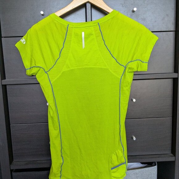 Icebreaker Shirt Merino GT Wool Tshirt Short Sleeve Yellow Shirt Small - Picture 5 of 7